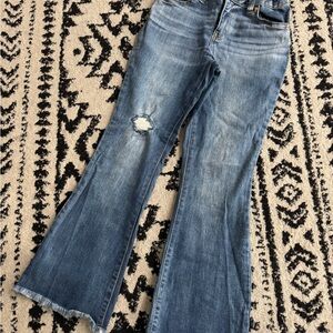 Cat & Jack Blue Flare Jeans with Rip